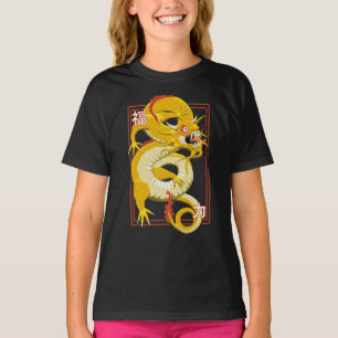 T-shirt dragon chinois jaune