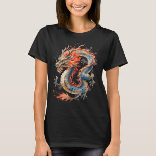 T-shirt Dragon Chinois Mythologie Asiatique Zodiaque