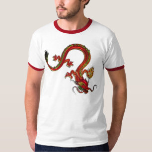 T-shirt Dragon chinois rouge
