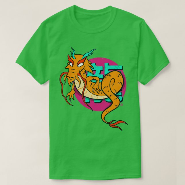 T-shirt Dragon chinois style long asiatique rue (Design devant)