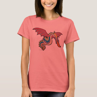 T-shirt Dragon coloré qui respire le feu