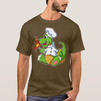 T-shirt Dragon comme chef avec tablier de Cuisine