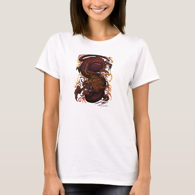T-shirt Dragon (conception de signature) (Devant)