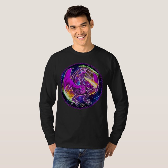 T-shirt dragon cosmique de Tourmaline (Devant entier)
