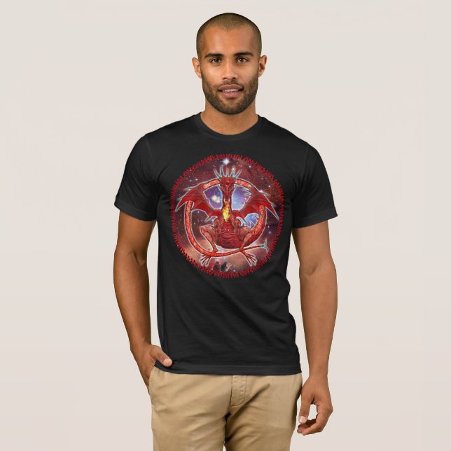 T-shirt Dragon Cosmique Pyrope (Devant entier)