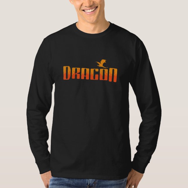 T-shirt Dragon créature mythique Dragon Conte de fées Feu (Devant)