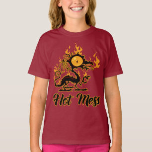 T-shirt Dragon Crise Mess Hot Mess