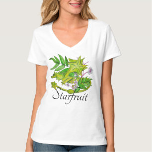 T-shirt Dragon d'amidon mignon avec fleurs