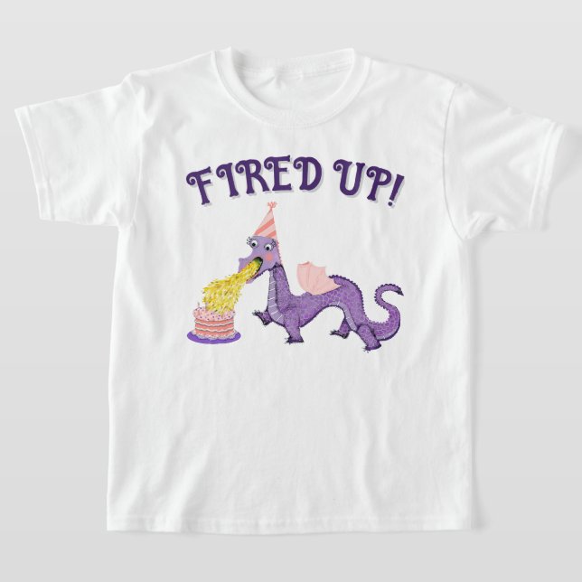 T-shirt dragon d'anniversaire drôle (Poser)