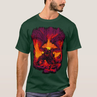 T-shirt dragon dans la grotte