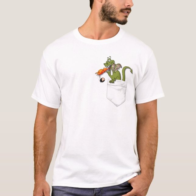 T-shirt dragon dans votre poche (Devant)