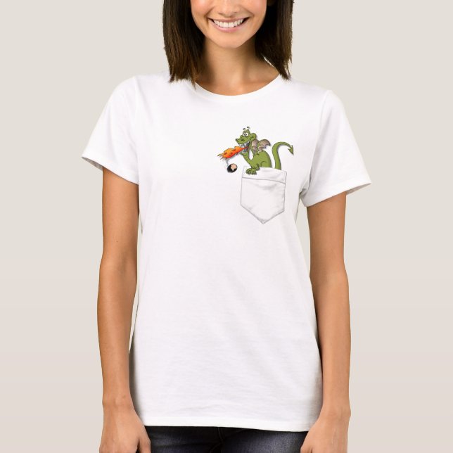 T-shirt dragon dans votre poche (Devant)