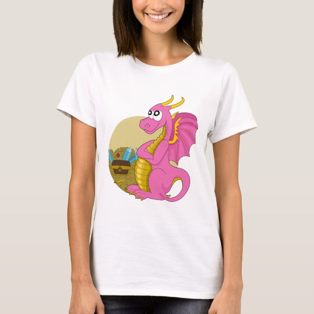 T-shirt dragon de dessin animé (Devant)