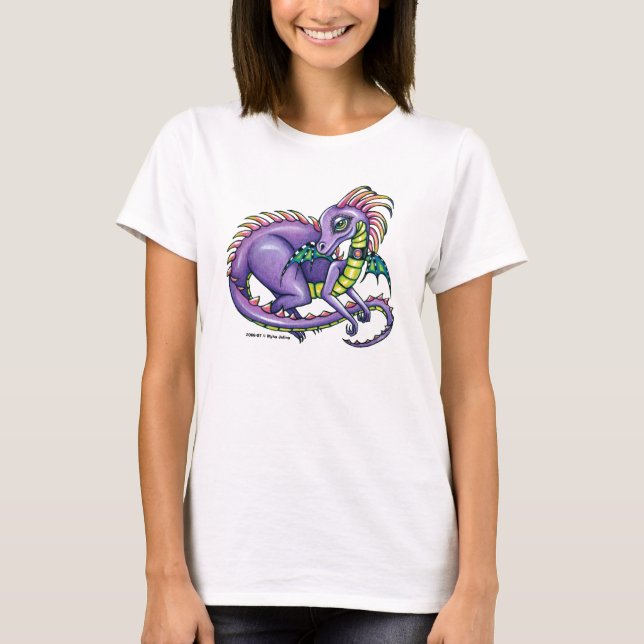 T-shirt Dragon de fée d'arc-en-ciel de "Draco" (Devant)