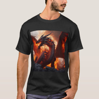 T-shirt Dragon de feu