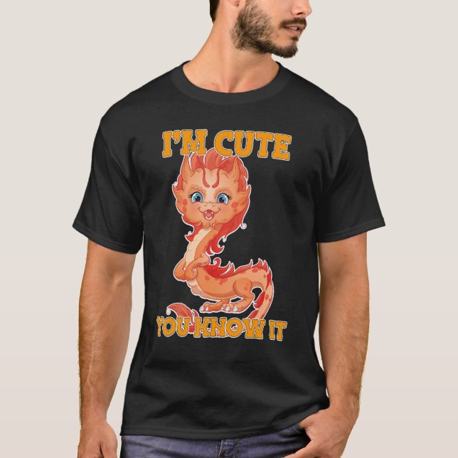 T-shirt Dragon de feu chinois (Devant)