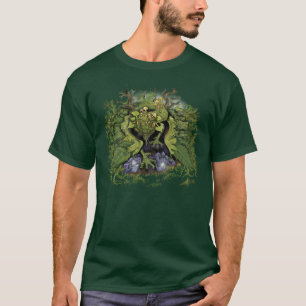 T-shirt dragon de feuillage de forêt~Chemise