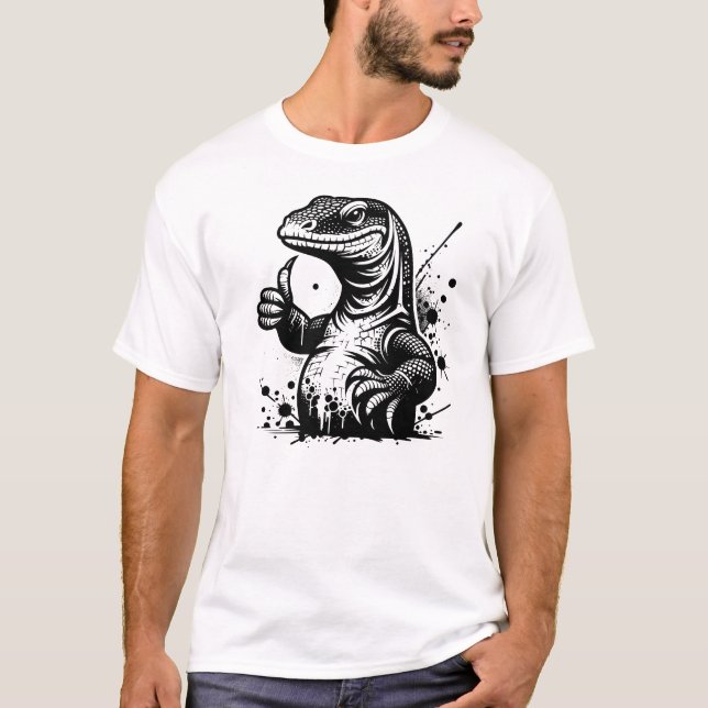 T-shirt dragon de Komodo (Devant)