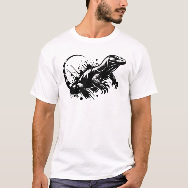 T-shirt dragon de Komodo (Devant)