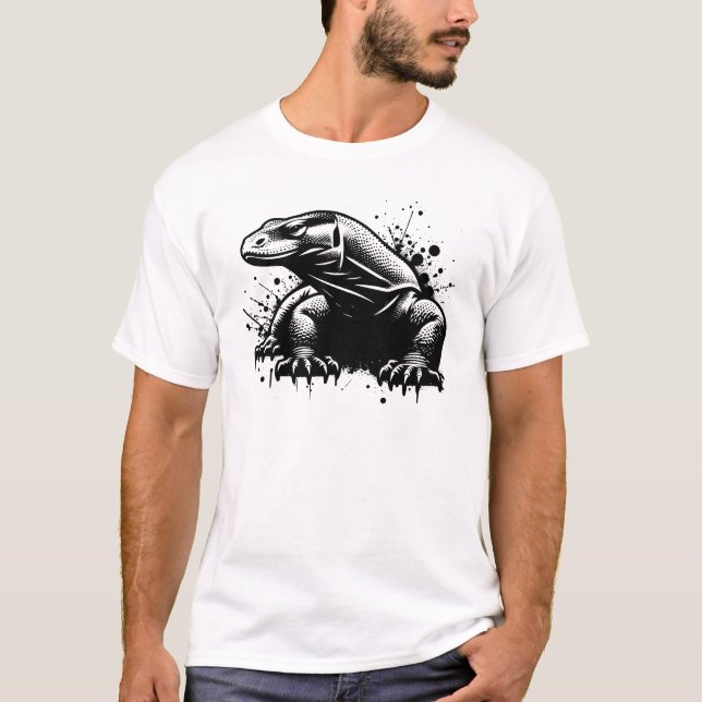 T-shirt dragon de Komodo (Devant)