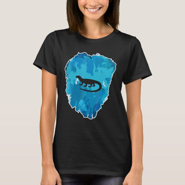 T-shirt Dragon de Komodo dans un bloc de glace pour l'éter (Devant)