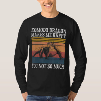 T-shirt Dragon de Komodo Lézard Animal Reptile Lézard barb