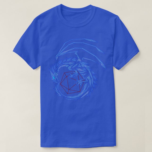 T-shirt Dragon de la ligne bleue (Design devant)