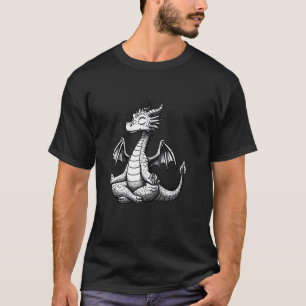 T-shirt Dragon de méditation Pose de yoga relaxante Animal