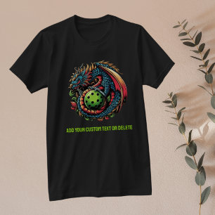 T-shirt Dragon De Pickleball Pour Les Joueurs De Paddlebal