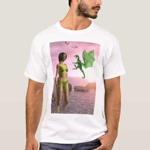 T-shirt Dragon de plage