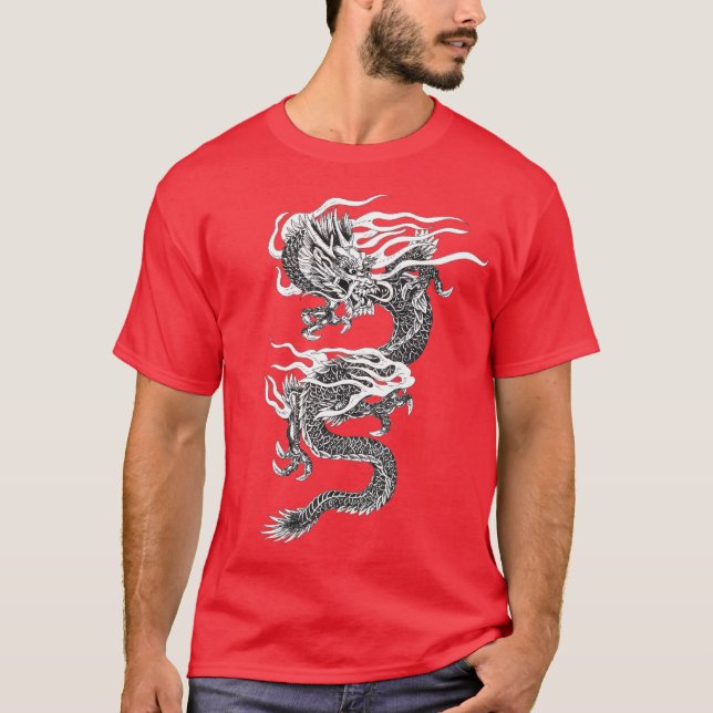 T-shirt Dragon de singularités (Devant)