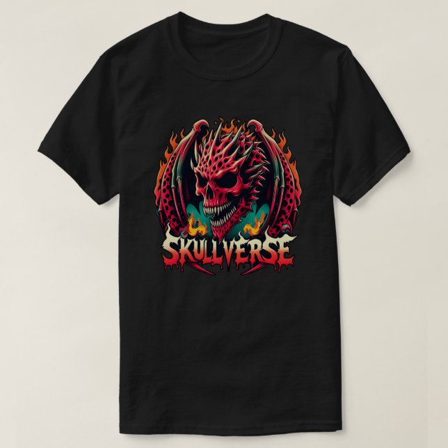 T-shirt Dragon de Skulverse (Design devant)
