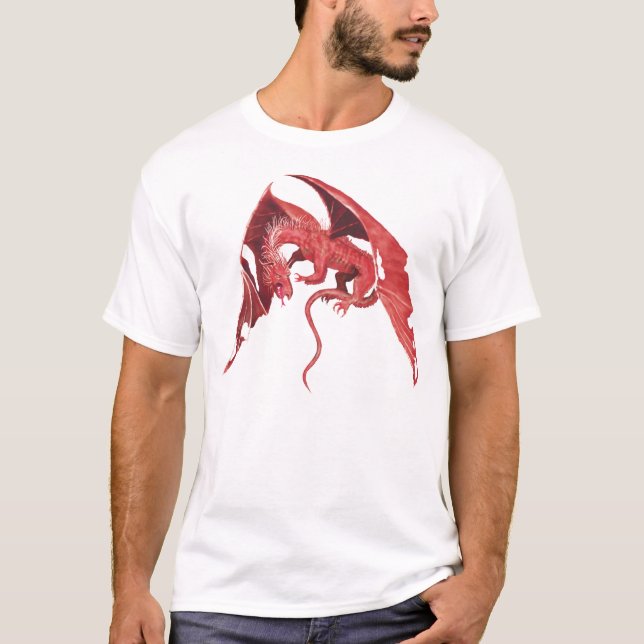 T-shirt Dragon de vol rouge (Devant)