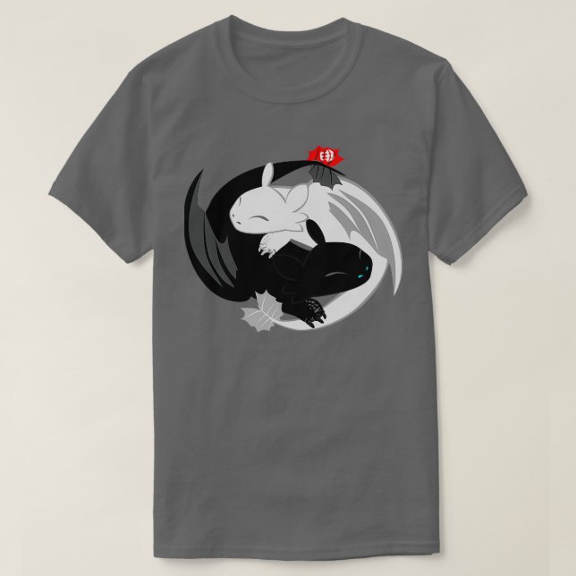 T-shirt Dragon de Yin Yang (Design devant)