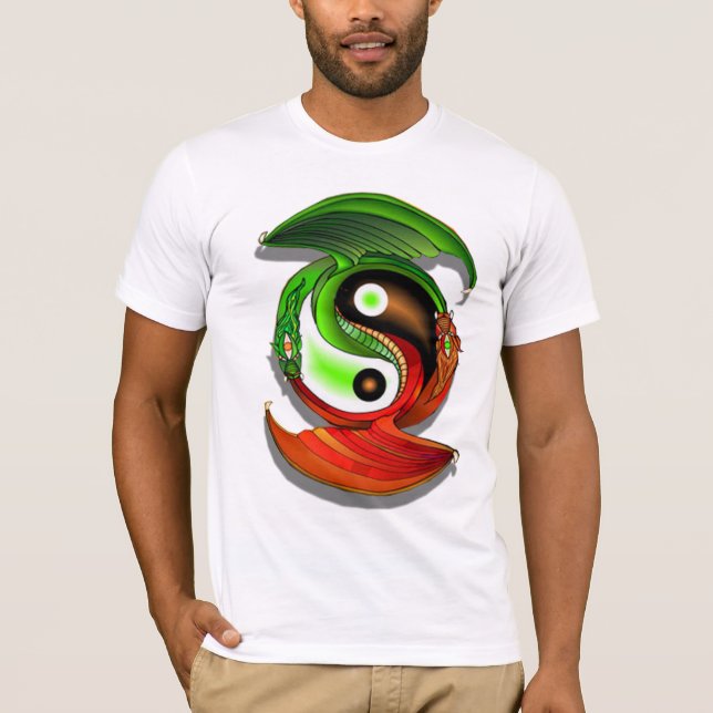 T-shirt Dragon de Yin Yang (Devant)