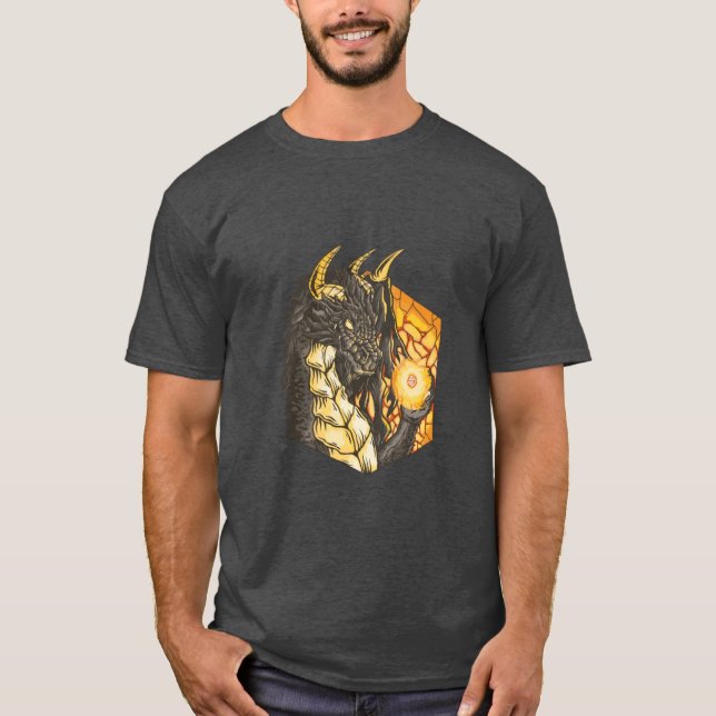 T-shirt Dragon des dés (Devant)