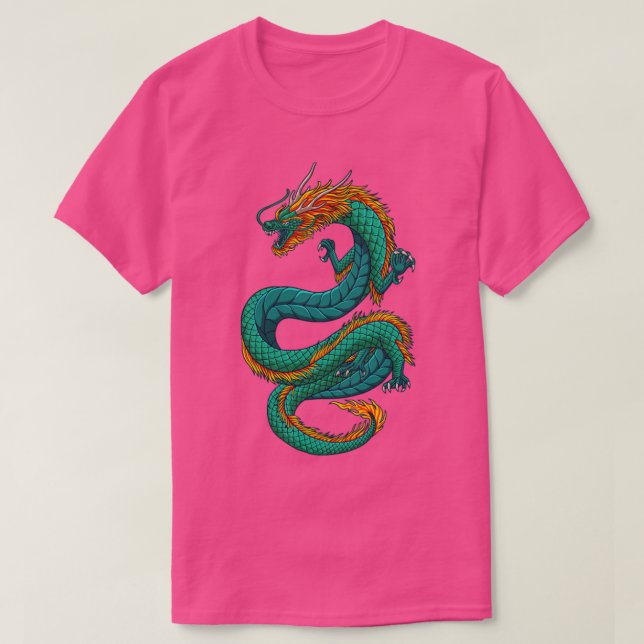 T-shirt Dragon d'imaginaire japonais (Design devant)