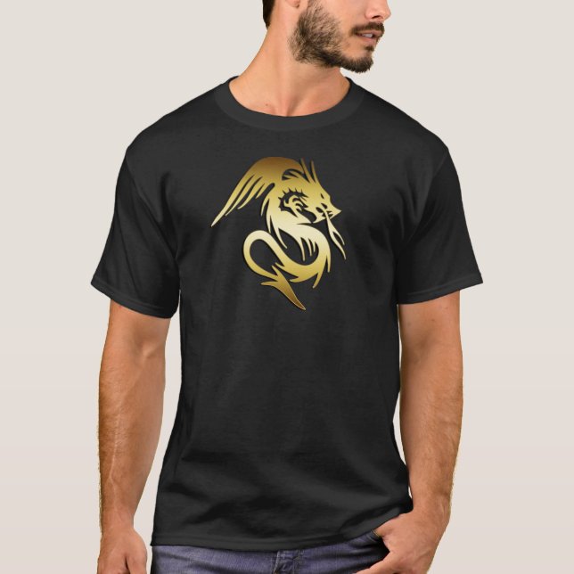 T-SHIRT DRAGON D'OR (Devant)