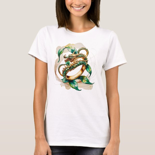 T-shirt Dragon d'or (Devant)
