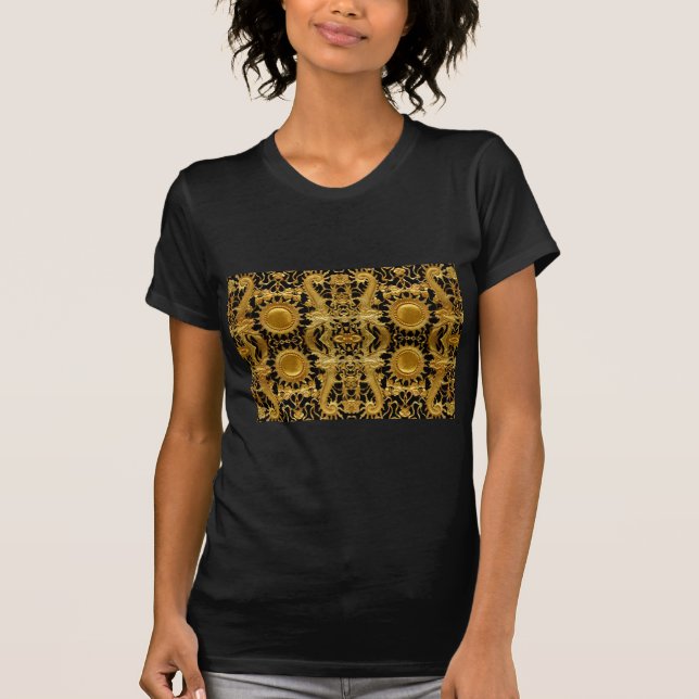 T-shirt dragon doré (Devant)