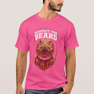 T-shirt Dragon Drôle Respecte Le Lizard De Barbe Et