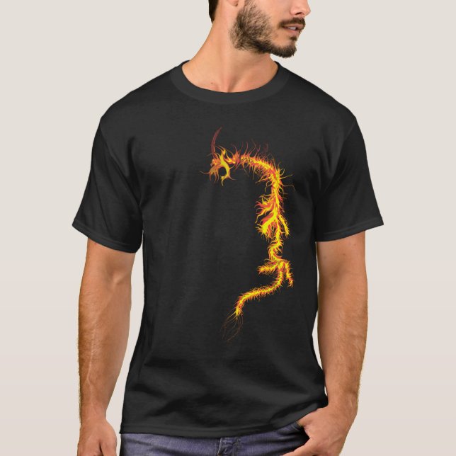 T-shirt dragon du feu (Devant)