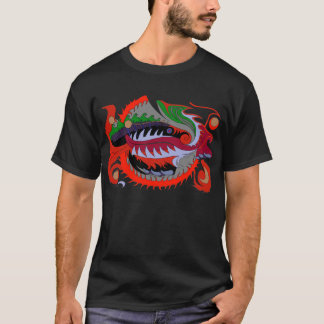 T-shirt Dragon du feu (rouge et vert)