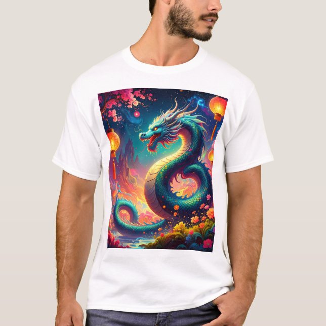 T-shirt Dragon du jardin (Devant)
