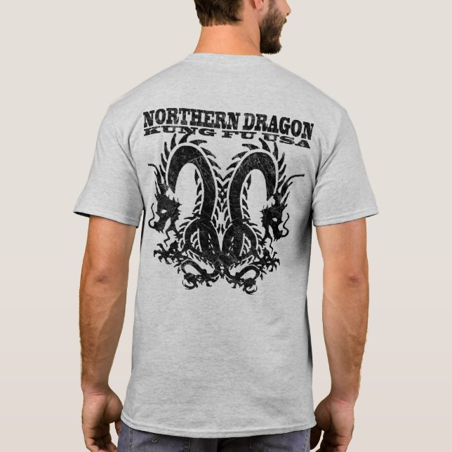 T-shirt Dragon du nord Kung Fu Etats-Unis (Dos)