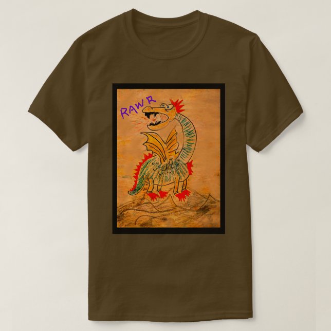 T-shirt Dragon effrayant (Design devant)