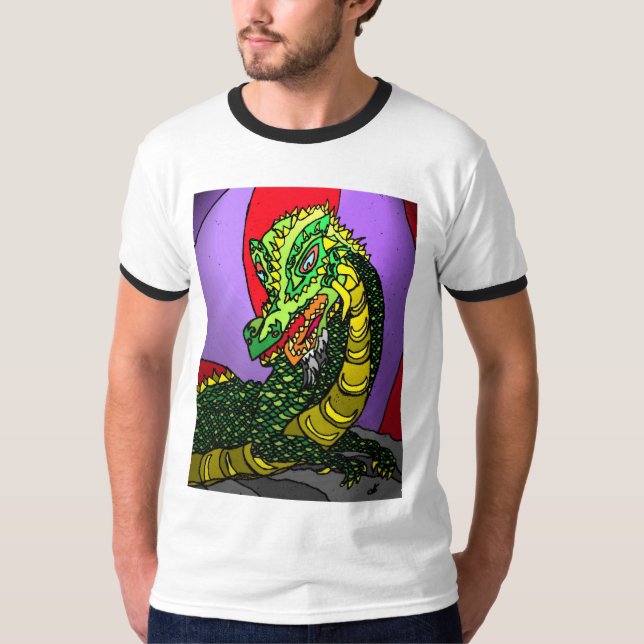 T-shirt Dragon en colère (Devant)