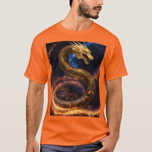 T-shirt Dragon en feu - Lancer l'enfer (Devant)