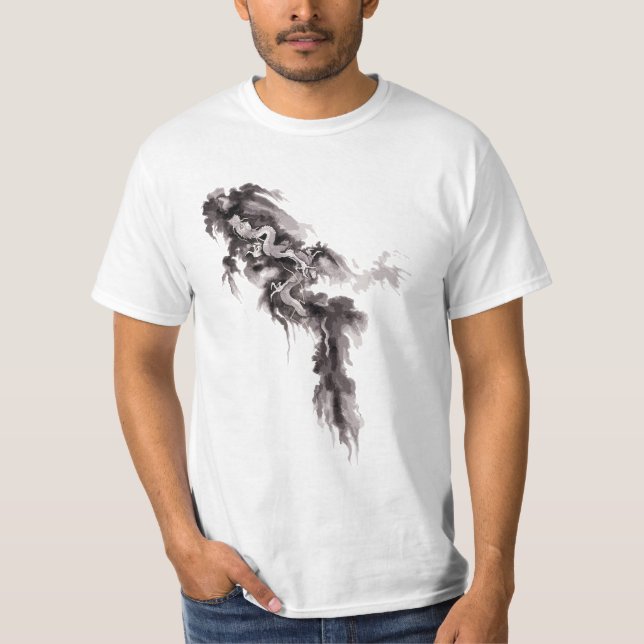 T-shirt Dragon en hausse (Devant)