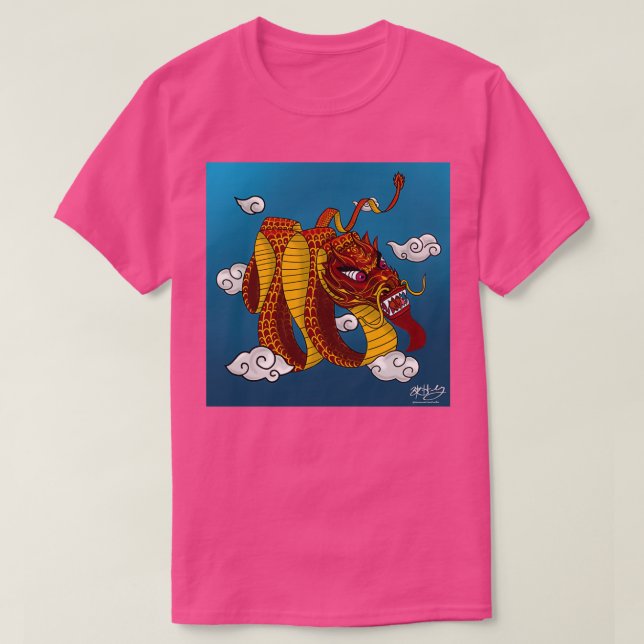 T-shirt Dragon en papier (Design devant)